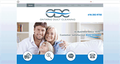 Desktop Screenshot of ontarioductcleaningtoronto.ca